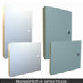 Hammond Solid Door Kit, Deep Hinged, 14.2 X 20.2, Steel/Gray 1481SDH1624